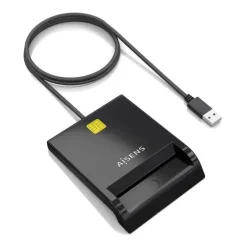 AISENS LECTOR DE TARJETA INTELIGENTE DNI - COLOR NEGRO