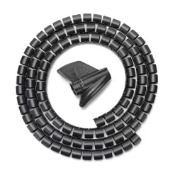 AISENS ORGANIZADOR DE CABLE EN ESPIRAL 25MM - 1.0M - COLOR NEGRO