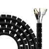 AISENS ORGANIZADOR DE CABLE EN ESPIRAL 25MM - 3.0M - COLOR NEGRO