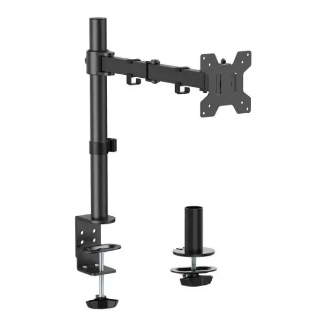 AISENS SOPORTE DE MESA ECO GIRATORIO E INCLINABLE PARA MONITOR/TV 10KG (3 PIVOTES - 1 BRAZO) DE 17-32 - COLOR NEGRO