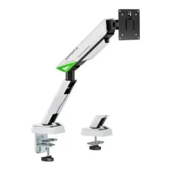 AISENS SOPORTE DE MESA GAMING CONTRAPESO GIRATORIO E INCLINABLE PARA MONITOR-TV 16KG - 3 PIVOTES - 1 BRAZO- 17-49 - COLOR BLANCO