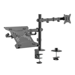 AISENS SOPORTE DE MESA GIRATORIO E INCLINABLE PARA PORTATIL Y MONITOR/TV 9KG DE 17-32 - COLOR NEGRO