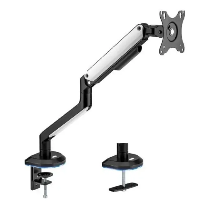 AISENS SOPORTE DE MESA RGB GAMING CONTRAPESO GIRATORIO E INCLINABLE PARA MONITOR/TV 9KG (3 PIVOTES - 1 BRAZO) DE 17-32 - COLOR VARIOS