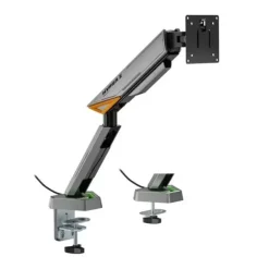 AISENS SOPORTE DE MESA RGB GAMING CONTRAPESO GIRATORIO E INCLINABLE PARA MONITOR-TV 16KG -3 PIVOTES - 1 BRAZO - 17-49 - COLOR NEGRO