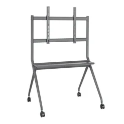 AISENS SOPORTE DE SUELO PRO PARA PANTALLAS INTERACTIVAS/TV DE 50 A 86 - BANDEJA MULTIUSOS - PESO MAX. 120KG - COLOR NEGRO