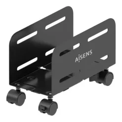 AISENS SOPORTE METALICO AJUSTABLE DE SUELO PARA CPU - COLOR NEGRO