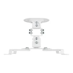 AISENS SOPORTE UNIVERSAL GIRATORIO - INCLINABLE DE TECHO PARA PROYECTOR - HASTA 13.5KG - COLOR BLANCO