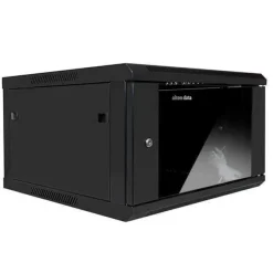 AITEN DATA AI6609S ARMARIO MURAL 9U FONDO 600 - PUERTA DE CRISTAL - CERRADURA DE SEGURIDAD - SIN ACCESORIOS - COLOR NEGRO