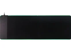 ALFOMBRILLA PARA RATON Q-CONNECT GAMING CON CARGADOR INALAMBRICO E ILUMINACION RGB COLOR NEGRO 800X300X4 MM
