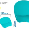 ALFOMBRILLA PARA RATON Q-CONNECT CON REPOSAMUÑECAS ERGONOMIC