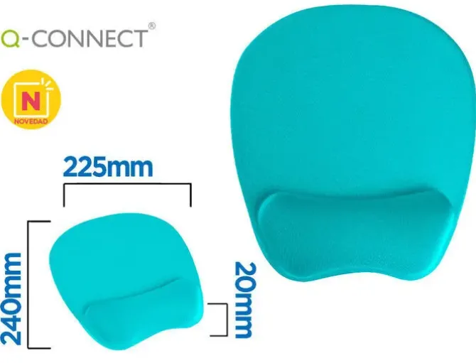ALFOMBRILLA PARA RATON Q-CONNECT CON REPOSAMUÑECAS ERGONOMIC