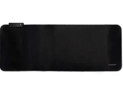 ALFOMBRILLA PARA RATON Q-CONNECT GAMING XXL ILUMINACION LED CONEXION USB COLOR NEGRO 800X300X4 MM