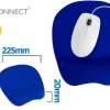 ALFOMBRILLA PARA RATON Q-CONNECT CON REPOSAMUÑECAS ERGONOMICA DE GEL COLOR AZUL 225X240X20 MM