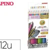 ALPINO COLOR EXPERIENCE PACK DE 12 LAPICES DE COLORES PREMIUM COLORES PASTEL Y METALICOS - MINA PREMIUM PARA PINTADO SUAVE Y DEGRADADO - COLORES SURTIDOS PASTEL Y METALICOS