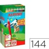 ALPINO FESTIVAL PACK DE 144 LAPICES DE COLORES - MINA DE 3MM - IDEAL PARA TODA LA CLASE - COLORES SURTIDOS