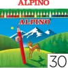 ALPINO PACK DE 30 LAPICES DE COLORES CREATIVOS - MINA DE 3MM - RESISTENTE A LA ROTURA - HEXAGONAL - BANDEJA EXTRAIBLE - COLORES VIVOS Y BRILLANTES SURTIDO