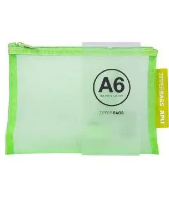APLI BOLSA ESTUCHE ZIPPER BAG A6 COL SURTIDOS AP17382