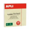 APLI CLASSIC BLOC DE 100 NOTAS ADHESIVAS 75 X 75 MM - COLOR AMARILLO