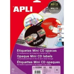 APLI ETIQUETA ADH FOT 10394 CD MINI 10394 MAK035123