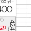 APLI ETIQUETAS APLI A4 105X42,4 100H 1277 MAK029829