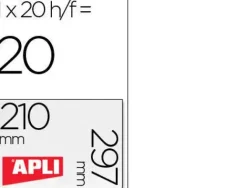 APLI ETIQUETAS APLI A4 210X297 TRANSP.20H 01225 MAK002083