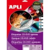 APLI ETIQUETAS APLI CD-DVD 117MM OPAC 50ET 10601 MAK002079