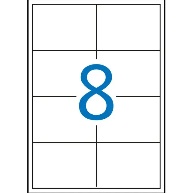 APLI ETIQUETAS BLANCAS PERMANENTES 97.0 X 67.7 MM 100 HOJAS