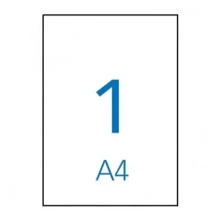 APLI ETIQUETAS PERMANENTES BLANCAS 210 X 297 MM - 500 HOJAS