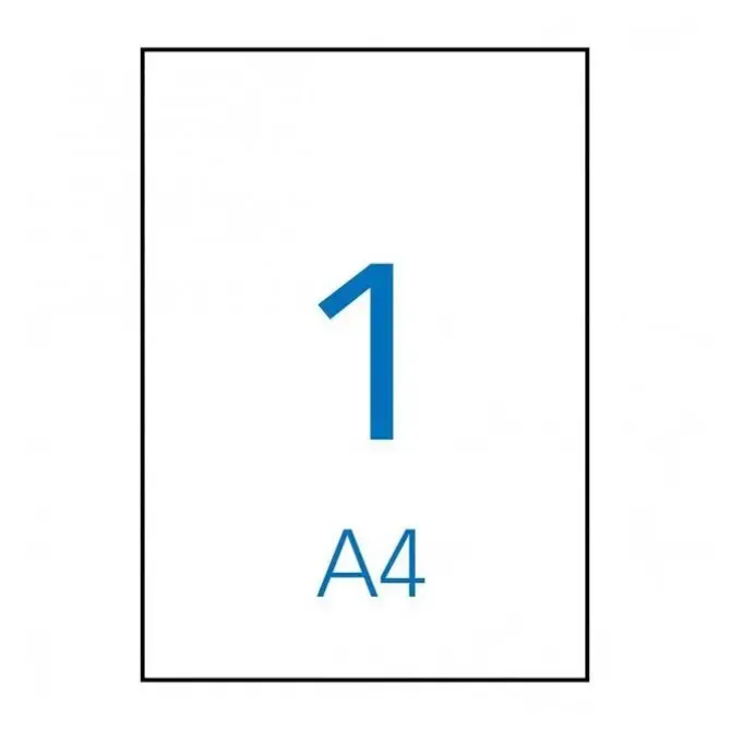 APLI ETIQUETAS PERMANENTES BLANCAS 210 X 297 MM - 500 HOJAS