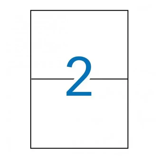 APLI ETIQUETAS PERMANENTES BLANCAS 210 X 148 MM - 500 HOJAS