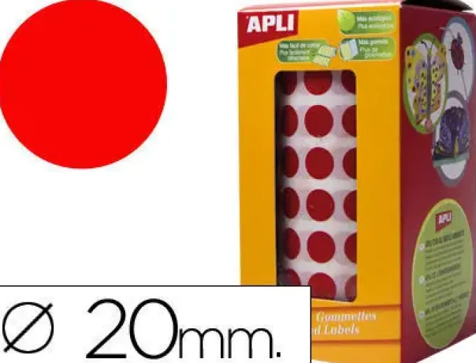 APLI GOMETS APLI CIRCULO 20,0 ROJO 4861 MAK649989
