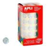 APLI GOMETS EN ROLLOS CIRCULO PLATA 15 MM AP 2832 UNIDADES AP11630