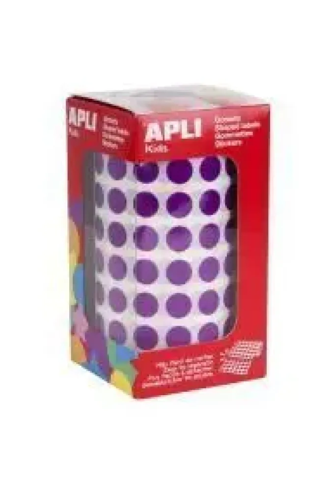 APLI GOMETS EN ROLLOS CIRCULO MORADO 10,5 MM 5192U. AP11480