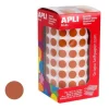 APLI GOMETS EN ROLLOS CIRCULO MARRON 10,5 MM 5192U. AP11481