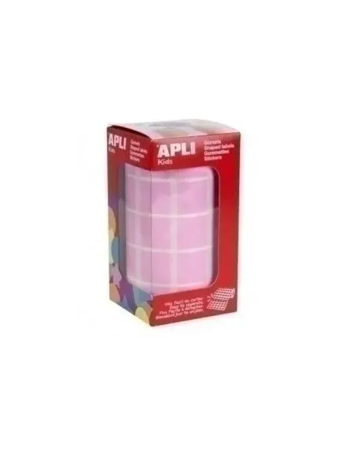 APLI GOMETS EN ROLLOS CUADRADOS ROSA 020X020 11499