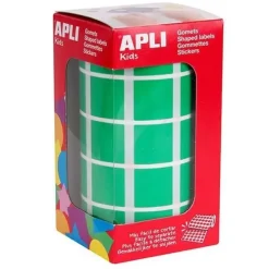 APLI GOMETS EN ROLLOS CUADRADO VERDE 020X020 AP04878