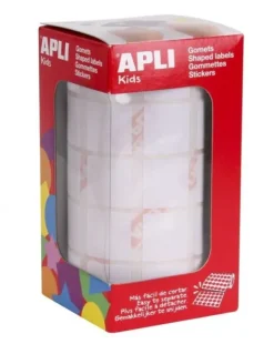 APLI GOMETS EN ROLLOS CUADRADOS BLANCO 020X020 AP11907