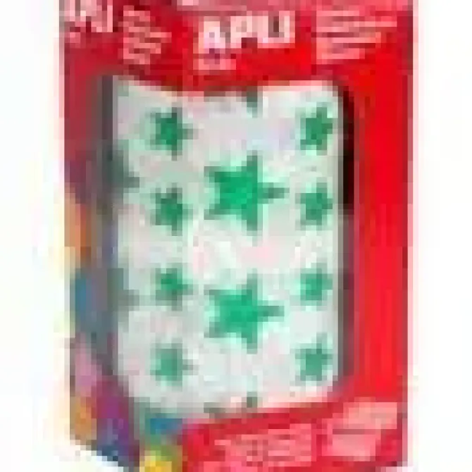 APLI GOMETS EN ROLLOS ESTRELLAS VERDE 2360UDS AP04890