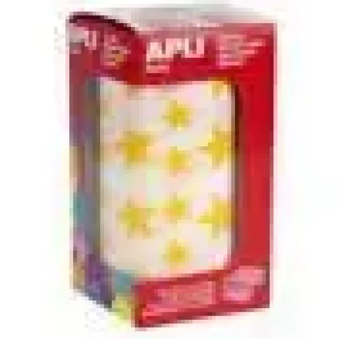 APLI GOMETS EN ROLLOS ESTRELLAS AMARILLO 2360UDS AP04887