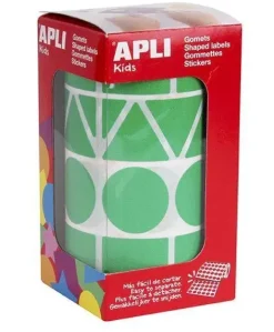 APLI GOMETS EN ROLLOS FIGURAS GEOMETRICAS VERDE 027MM AP11164