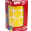 APLI GOMETS EN ROLLOS FIGURAS GEOMETRICAS AMARILLO 027MM AP11160