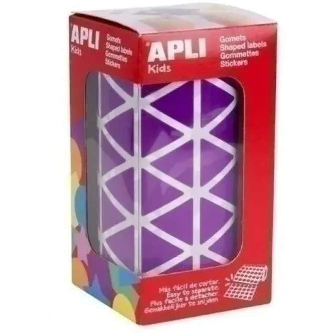 APLI GOMETS EN ROLLOS TRIANGULO LILA 020MM 11495