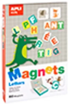 APLI JUEGO MAGNETICO LETRAS - 1 ESCENARIO IMANTADO 28 X 18 CM - 48 FICHAS DE LETRAS, 12 FICHAS DE ANIMALES - RECOMENDADO PARA NIÑOS A PARTIR DE 4 AÑOS