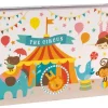 APLI KIDS PUZZLE TEMATICA CIRCO - 24 PIEZAS DE 8X8CM - DISEÑO EXCLUSIVO DE LILY LANE - FACIL MANEJO PARA NIÑOS - CARTON DE 2MM CON ACABADO BRILLANTE - CAJA METALICA RECTANGULAR