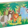 APLI KIDS PUZZLE TEMATICA LA JUNGLA DE 24 PIEZAS DE 8X8CM - CAJA METALICA RECTANGULAR - FACIL MANEJO - DESARROLLO DE HABILIDADES - DISEÑO EXCLUSIVO DE MARTINA HOGAN - RECOMENDADO PARA NIÑOS A PARTIR D
