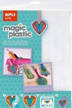 APLI MAGIC PLASTIC - SE TRANSFORMA EN PLASTICO DURO - DISMINUYE SU TAMAÑO - 4 HOJAS