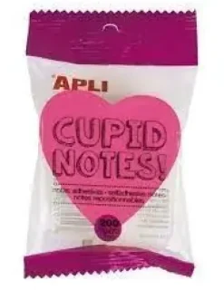 APLI NOTAS FORMA CORAZON COLORES 200H 70X70 AP16277