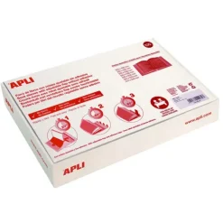 APLI PACK DE 100 FORROS DE LIBROS CON SOLAPA AJUSTABLE 290 MM - PVC - FORRA EN 3 PASOS