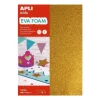 APLI PACK DE 10 GOMA EVA PURPURINA A4 - GROSOR 2 MM - IMPREMEABLE - MOLDEABLE AL CALOR - COLORES SURTIDOS