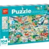 APLI PUZZLE OBSERVACION CIUDAD DE 104 PIEZAS DE 5X5CM - INCLUYE POSTER Y 3 FICHAS - FACIL MANEJO - DESARROLLA HABILIDADES Y AUTOESTIMA - RECOMENDADO PARA NIÑOS A PARTIR DE 5 AÑOS